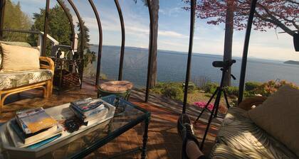 Puget Sound Waterfront Home. Incredible 220 deg. view of Cascade Mts, Mt. Baker.