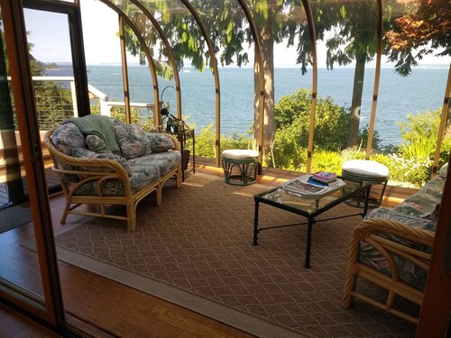 Puget Sound Waterfront Home. Incredible 270 deg. views on Olympic Peninsula, WA.