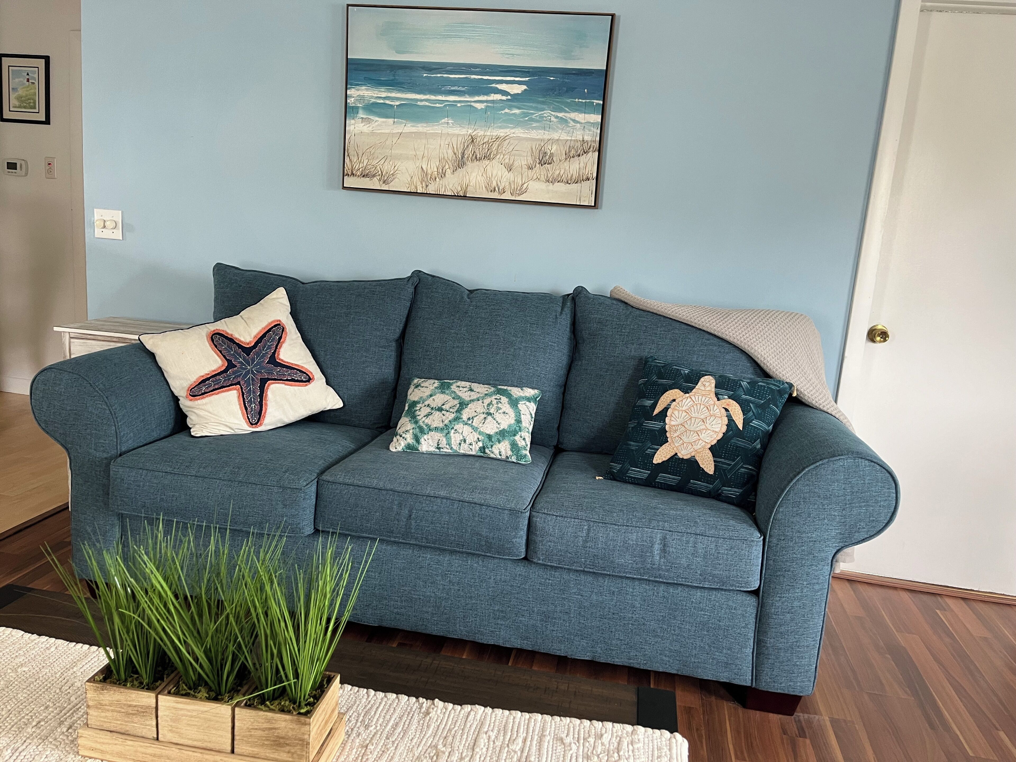 Smart-TV, DVD-spiller, bøker og filmbibliotek