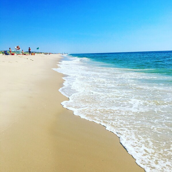 Beach nearby, sun-loungers