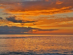 On the beach, beach towels