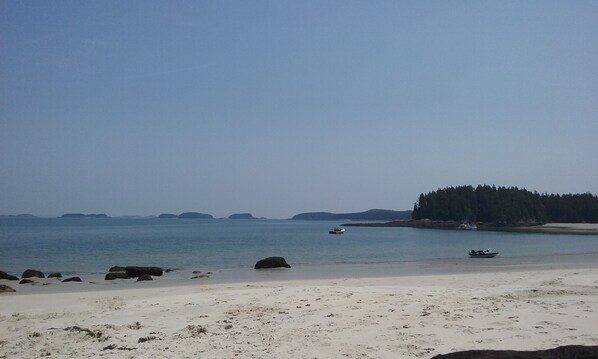 On the beach