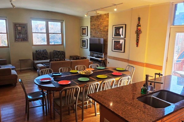 Spacious open 4 bedroom vacation rental loft