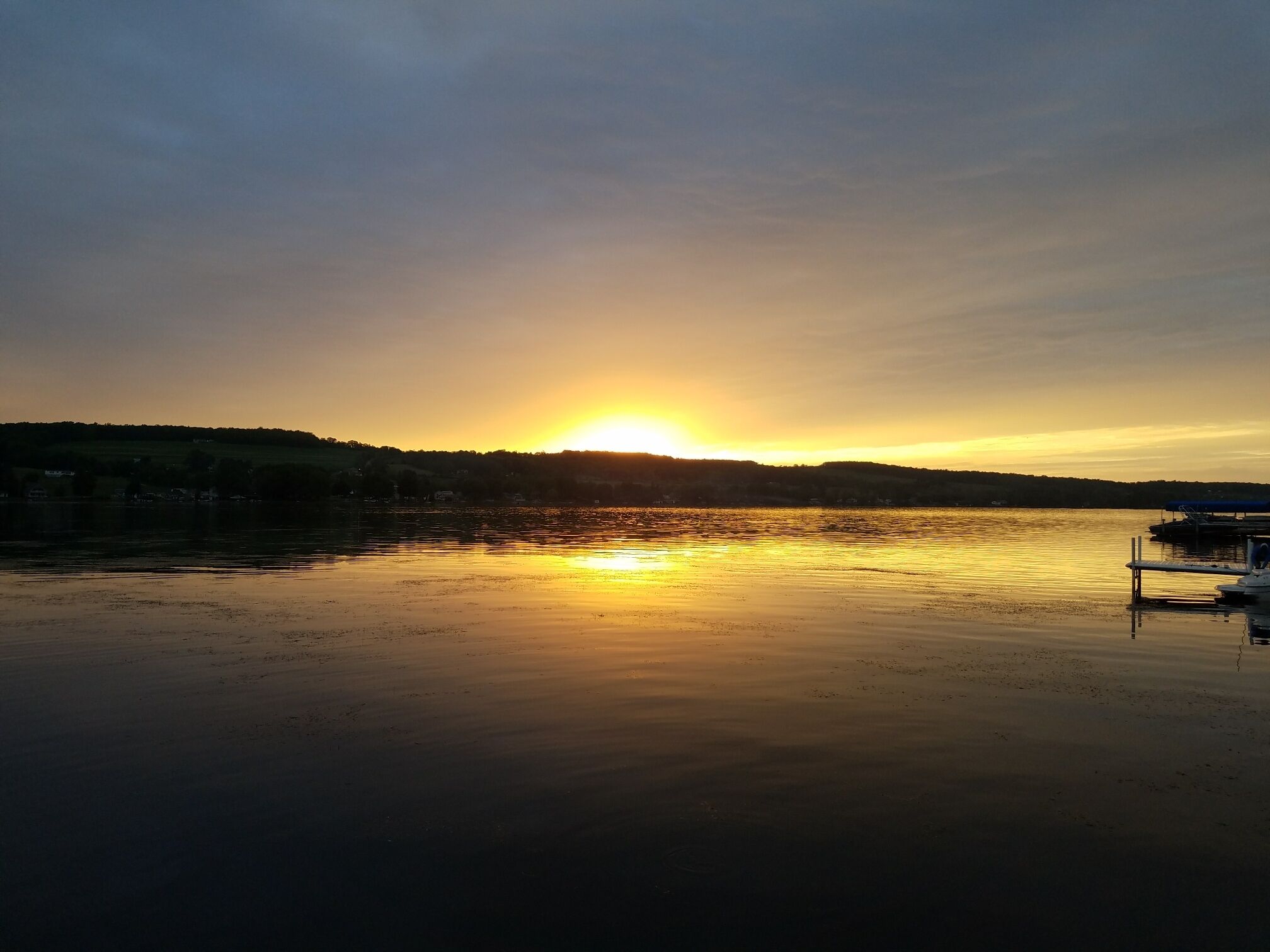 "Sunset Serenity" on Waneta Lake-Visit the FingerLakes, Wine Trails & upstate NY