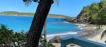 The Beach House on St. Thomas with Secluded Sand Beach