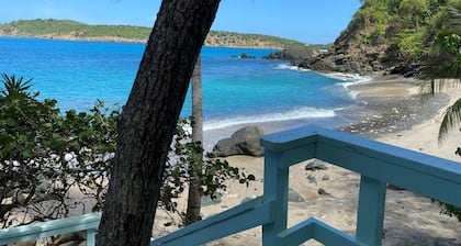 The Beach House on St. Thomas with Secluded Sand Beach