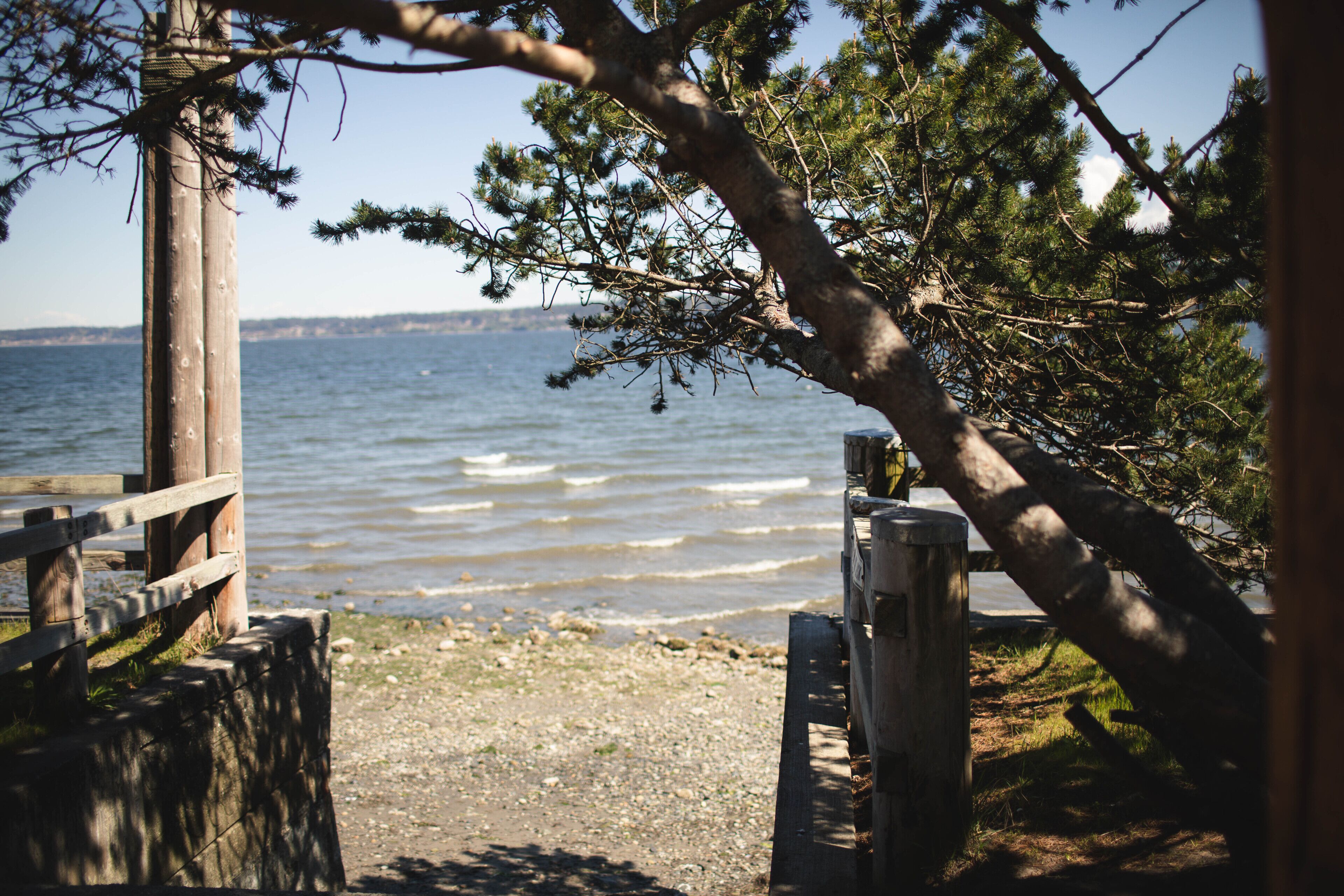 Stairs to Langley waterfront park