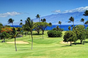 Golf - WOW- New 2bd/2ba, Largest Lanai w/Ocean & Golf Course Views, Lowest Resort Fee! (Lahaina)