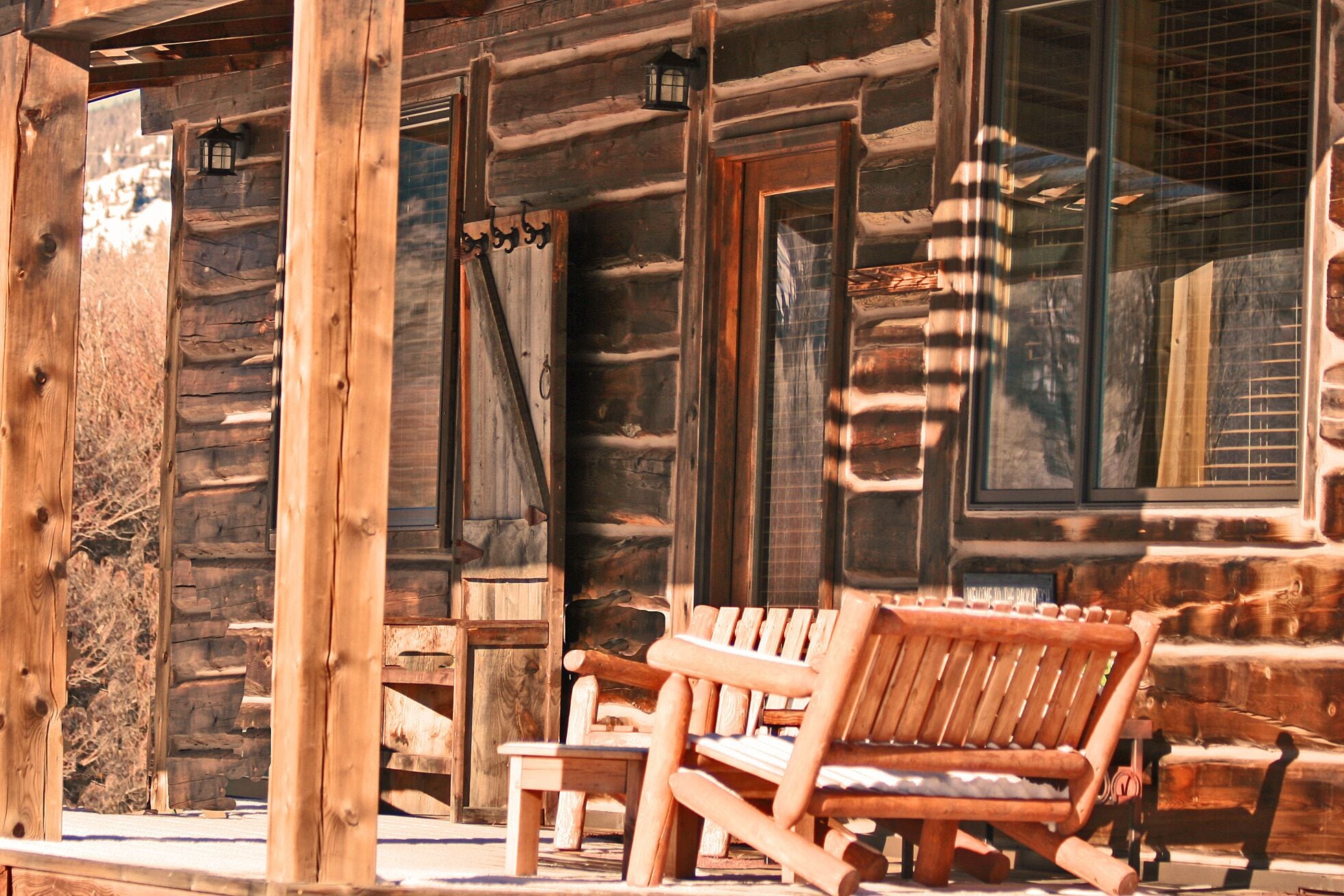 The back porch. Come and sit a spell.....