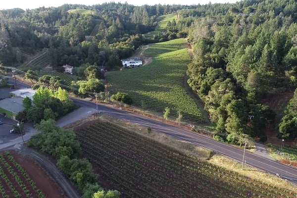 Ariel photo of Sapphire Canyon Vineyard