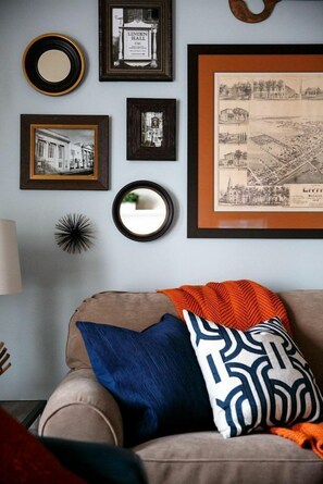 TV, fireplace - Luxury Condo Located In One Of The “Coolest Small Towns In America” (Lititz)