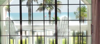 Spectacular beach view Condo at Babe's beach in resort style "The Dawn" Complex