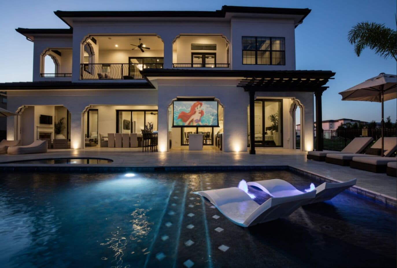 Dive-in theater: Watch a movie from the pool 