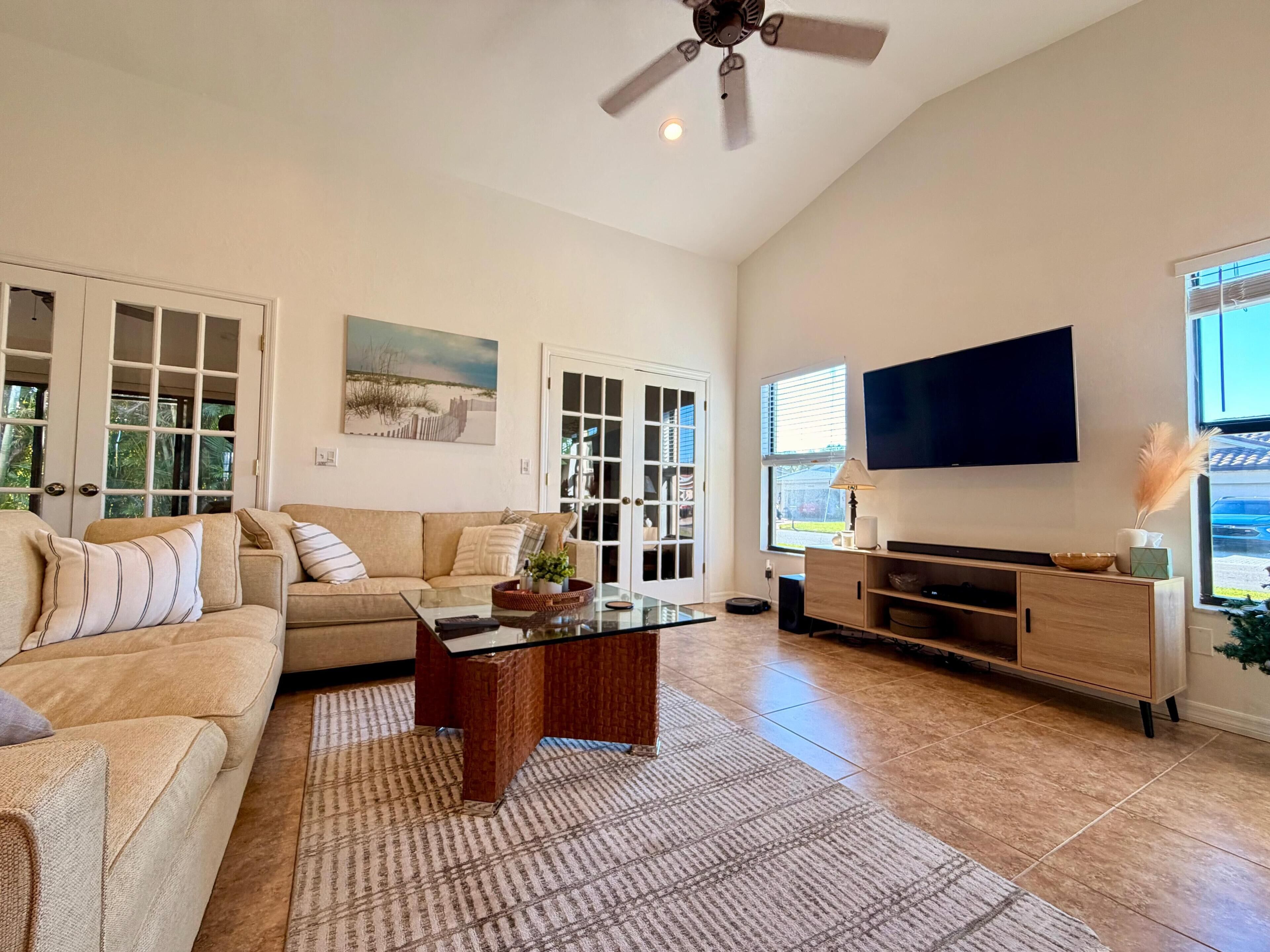 TV, DVD player, table tennis, stereo