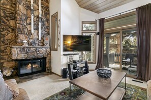 TV, fireplace, DVD player, stereo - Private Setting in This Ski in / Ski Out Mountainside Home! (Beaver Creek)