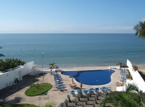 Outdoor pool, a heated pool - Beachfront 2 BR/2 BA Condo Del Mar with Pool at Colibri! (Bucerias)