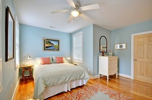 2 bedrooms, iron/ironing board, travel cot, WiFi