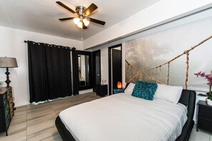 Iron/ironing board, cots/infant beds, bed sheets