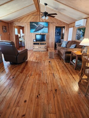 Smart TV, DVD player, books