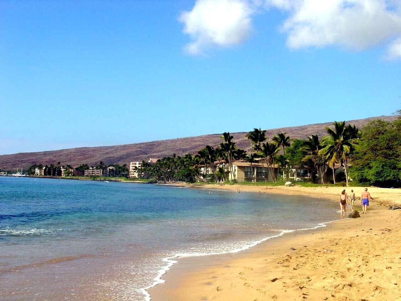 On the beach, beach towels