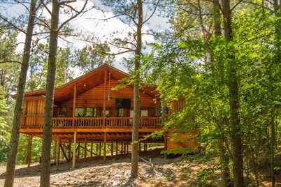 Beavers Bend State Park entrance 259A , Southern Hill Addition; Wood Knot Cabin