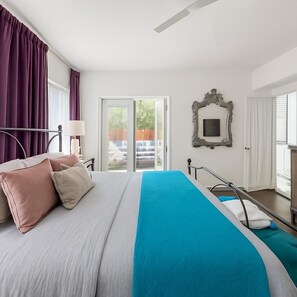 2 slaapkamers, een strijkplank/strijkijzer, wifi, beddengoed