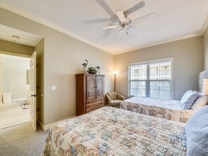 2 bedrooms, iron/ironing board, Internet, bed sheets