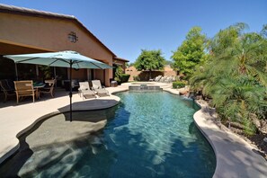 A heated pool