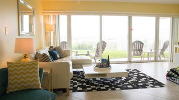 Smart TV, DVD player, books, stereo