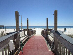 On the beach