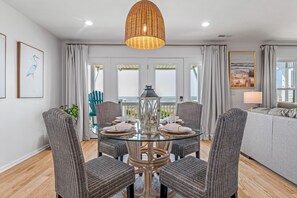Dining - Newly Renovated Oceanfront Home w/Private Heated Pool, Hot Tub & Tent Service (Holden Beach)