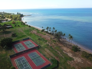 Sports court - Sunny South Maui Escape!: Relaxing Ocean-View 2BR/2BA Condo, Steps to the Beach! (Kihei)