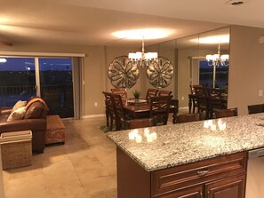 Interior - Spacious white sandy beach side condo with intercoastal water view (Indian Shores)