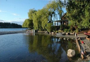 在海滩、沙滩毛巾