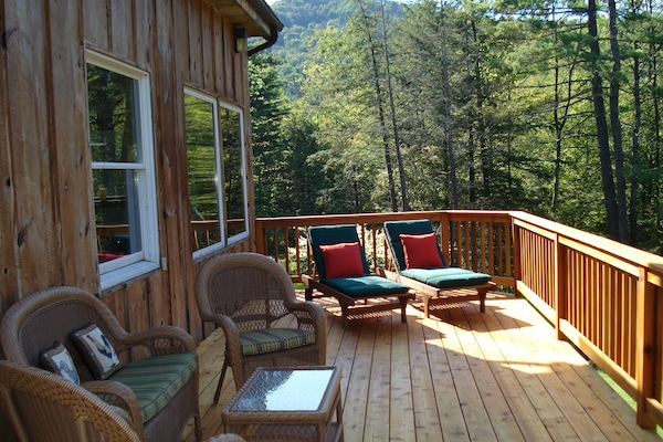 View #1 of deck with mountain in background