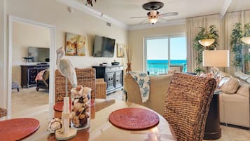 Smart TV, video games, DVD player, video library