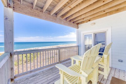 Oceanfront Condo w/ Private Sundeck, Resort Pool, Elevator, and Beach Access