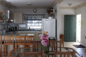 Fridge, microwave, oven, stovetop - Fully equipped and outfitted, spacious ocean front condo (St. Lawrence Gap, Christ Church)