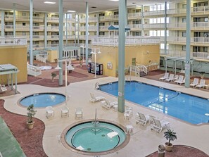 Indoor pool, outdoor pool