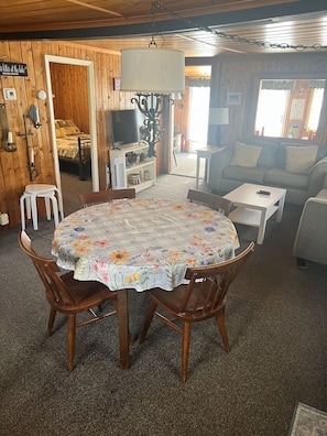 Interior - Quaint Lakefront Escape, private shoreline, Dock, Kayaks, Sleeps 6 Near Petoskey (Alanson)