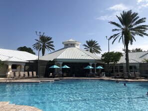 Et oppvarmet basseng