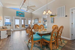 Dining - "Beach Nuts" 5 Bedroom, 3 Bathroom Oceanfront home. (Holden Beach)