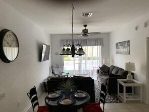 Smart TV, video games, foosball, table tennis