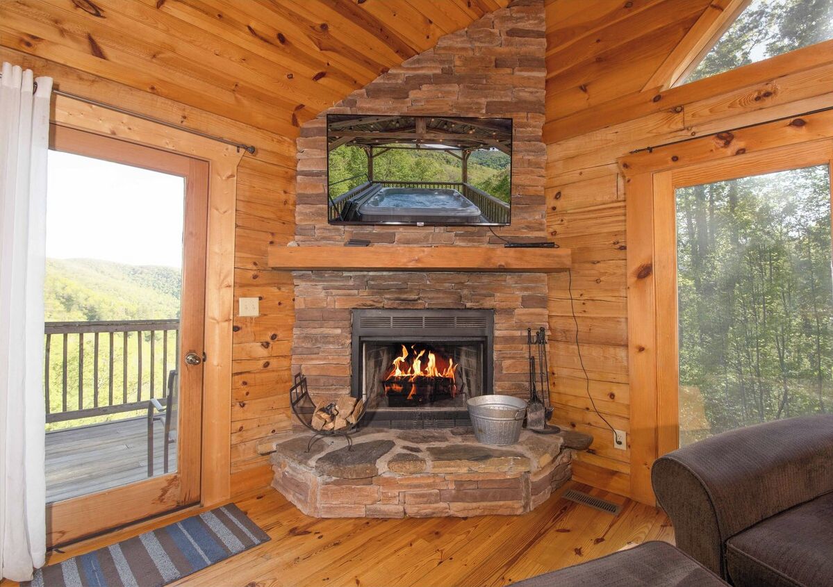 Fireplace view