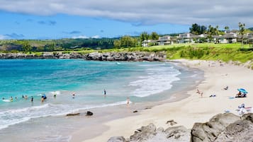Am Strand, Liegestühle, Strandtücher