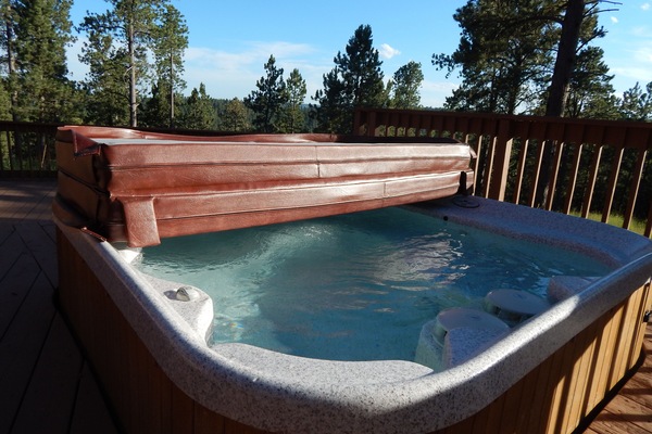 jetted hot tub wonderful for star gazing