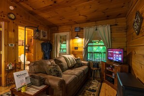 Smart-tv, pejs, dvd-afspiller, bøger