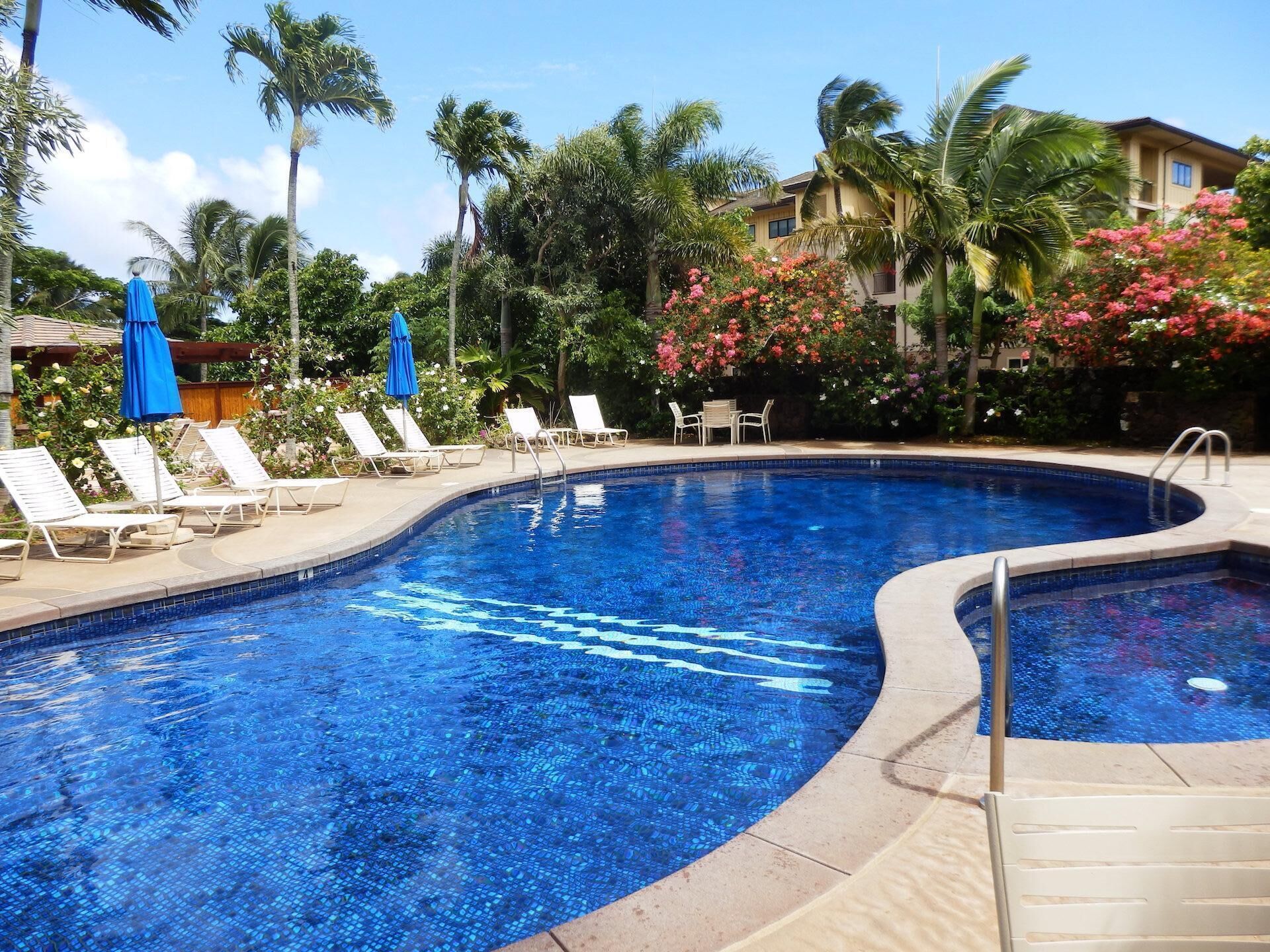 A/C throughout spacious clean comfortable main floor condo with lush garden view