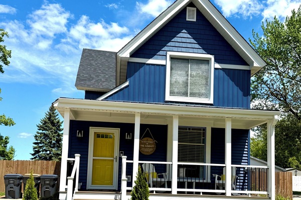 Newly remolded exterior (April 2025) with new front porch.