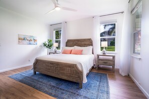 2 bedrooms, desk, iron/ironing board, travel cot